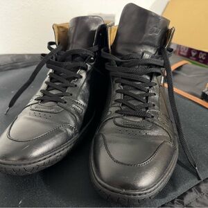 Men's Black High-Top Sneakers
